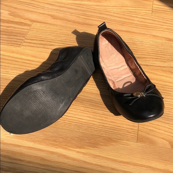 Aldo Black Leather Ballet Flats - Picture 3 of 5